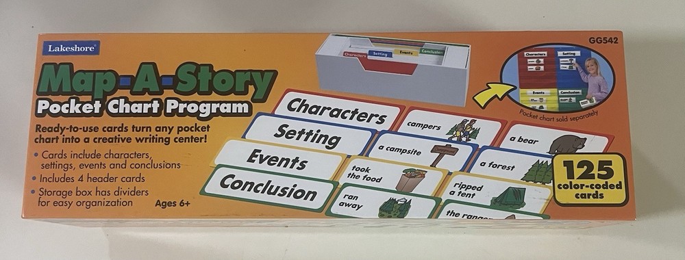 Lakeshore Map-A-Story Pocket Chart Program New