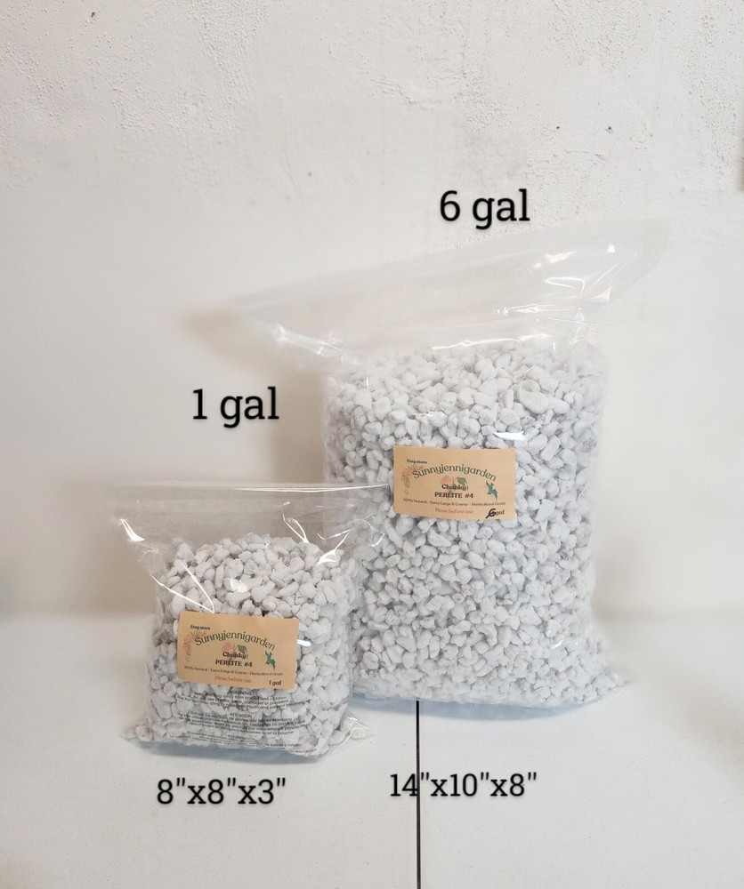2 gal  Horticultural extra course chunky Perlite grade 4 #4 size 4 large perlite