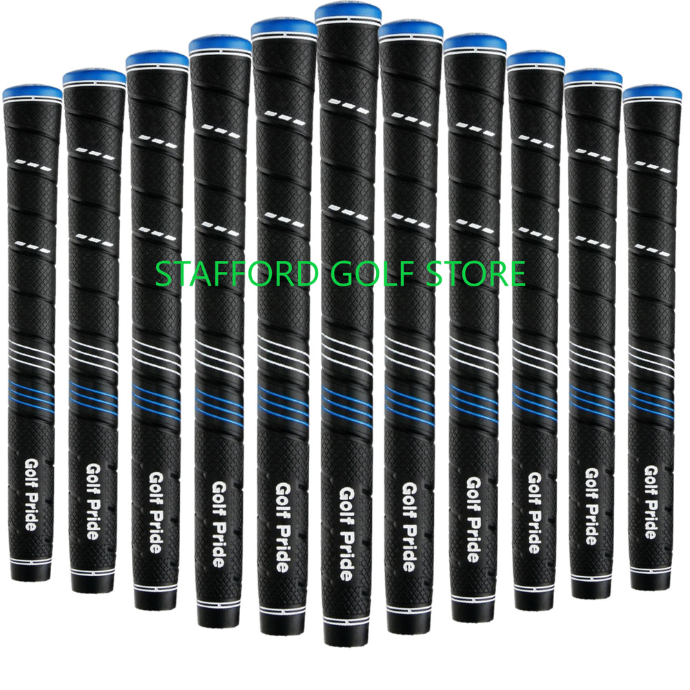 Golf Pride CP2 Wrap Grips Black/Blue Standard Midsize Jumbo Undersize - NEW