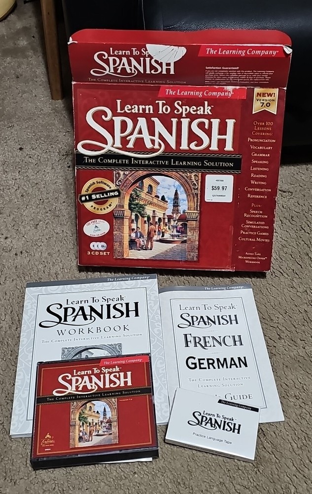 The Learning Company Learn to Speak Spanish 7.0 3 CD Set