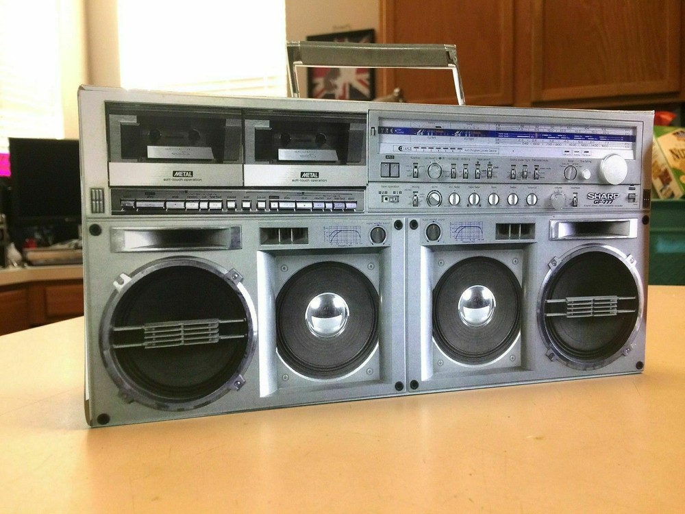 sharp gf-777 FULL SIZE boom box star paper model trek plan prop