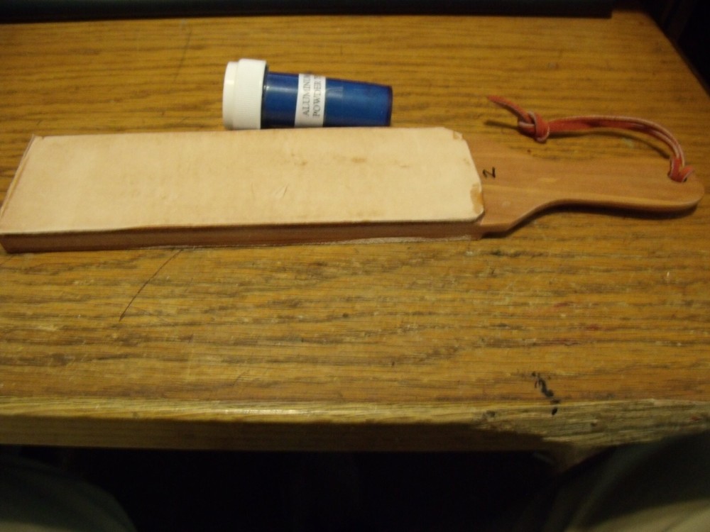 leather strop sharpening Red Cedar