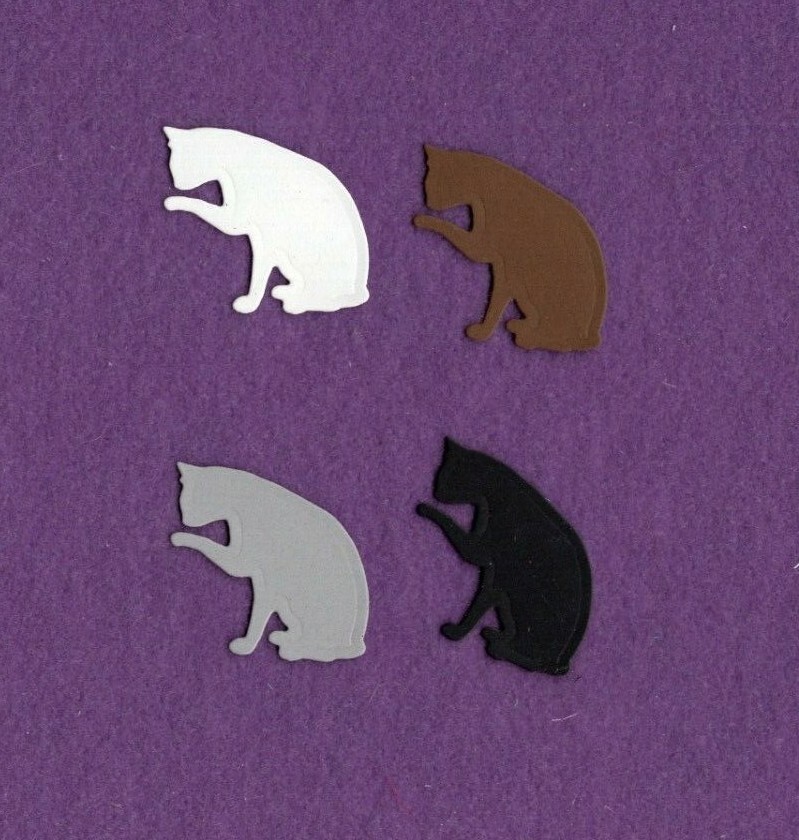 CAT # 9 die cuts scrapbook cards