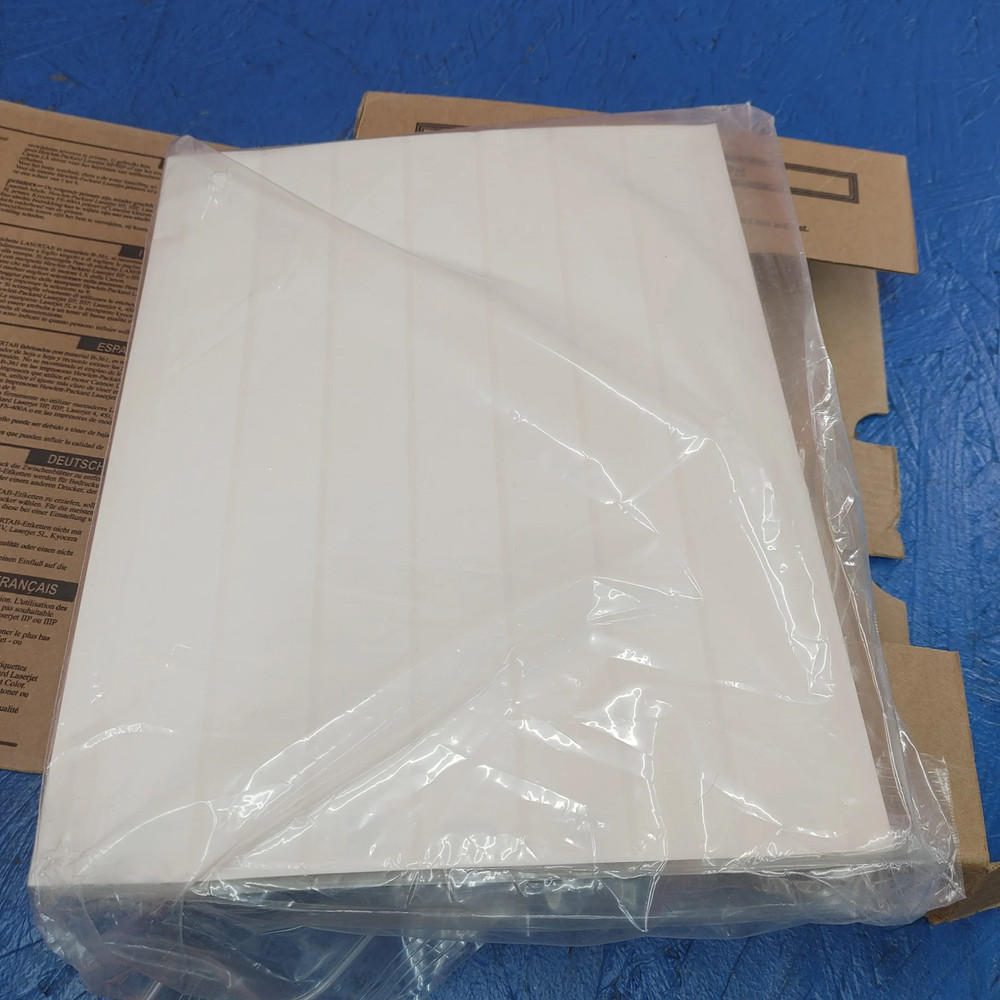 B-707 Rough Surface Polyester, Matte Finish White Lasertab Laser Printable Label
