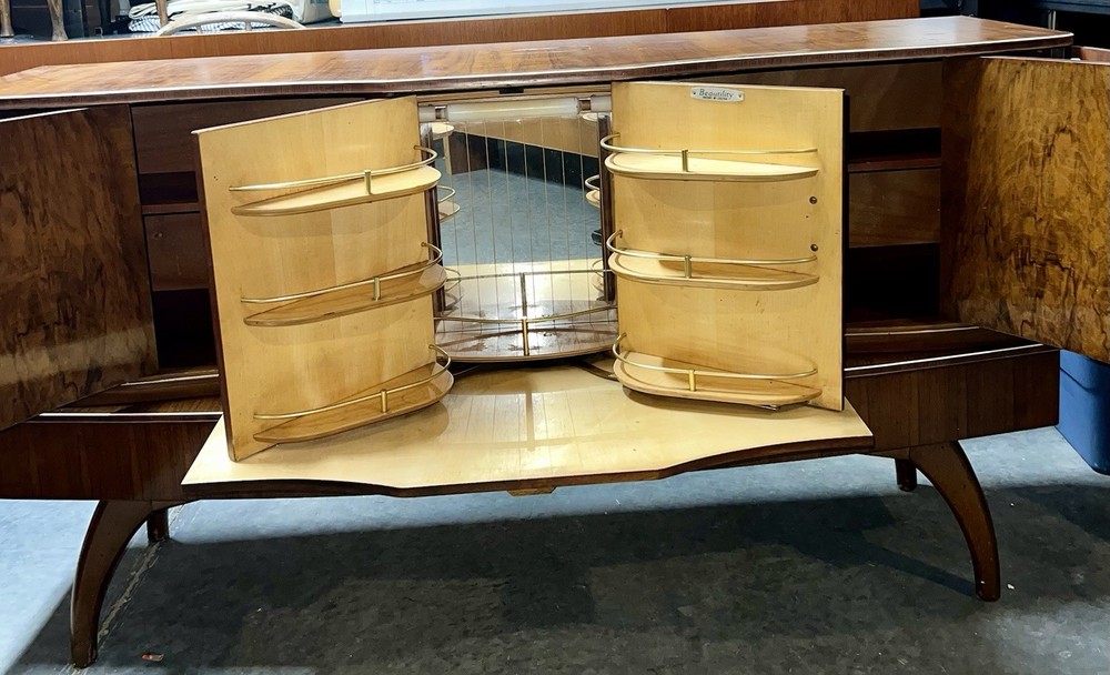 mid century modern credenza bar