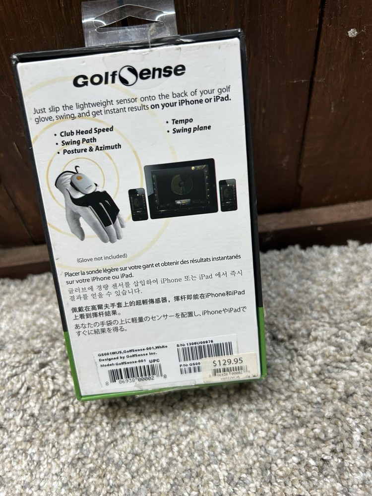 GolfSense Golf Swing Improver 3D Analyzer Motion Sensor for iPhone Untested