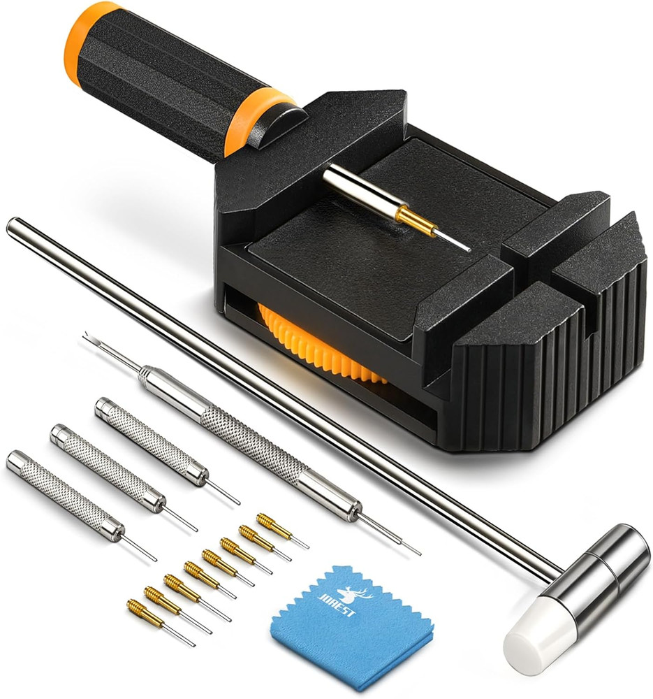 JOREST Watch Link Removal Kit, Resizing Tool for Bracelet Adjustment & Replaceme