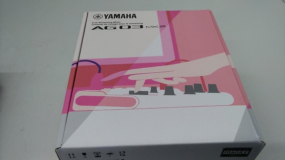 Yamaha AG03 MK2 Compact Mixer USB Audio Interface 3-Channel Mixing Console
