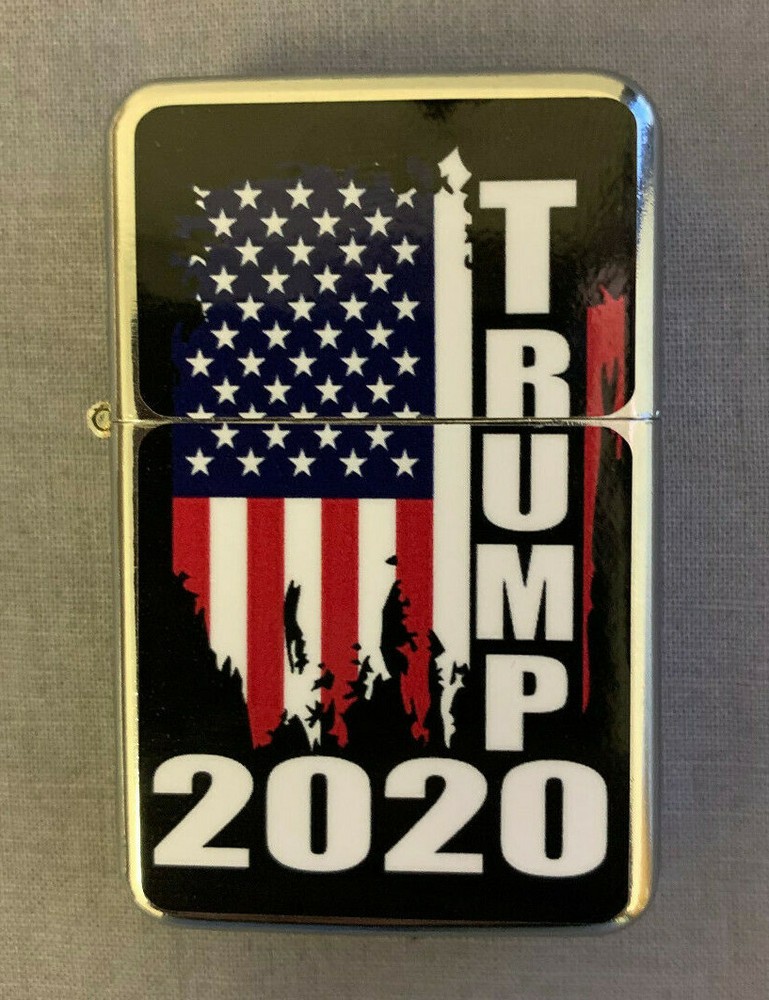 Trump 2020 D24 Flip Top Oil Lighter Windproof