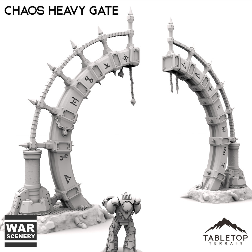 Chaos Heavy Gate - Fantasy Grimdark Demon Terrain