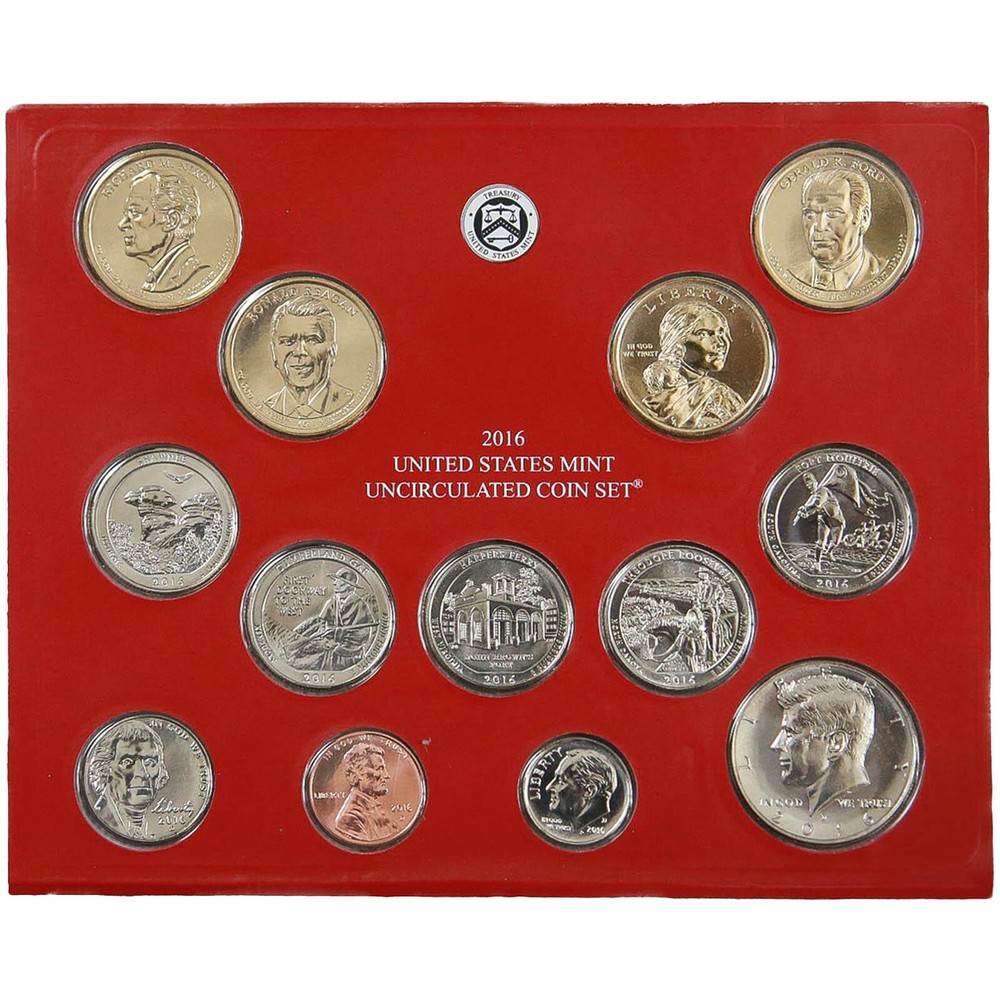 2016 Mint Set Original Plastic 26 BU Coins BU