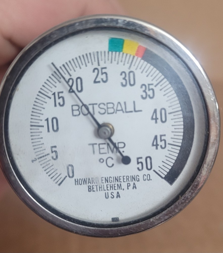 Howard Engineering Botsball wet globe thermometer Celcius