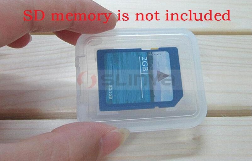 10PCS Transparent Standard SD SDHC Memory Card Case Holder Storage Box Plastic