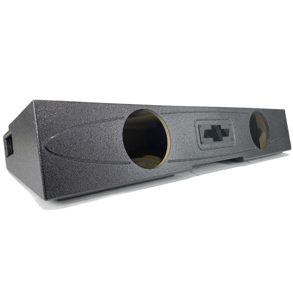 Silverado Sierra 14-18 Crew Cab Subwoofer Box Enclosure 2x8 Ported Front Fire