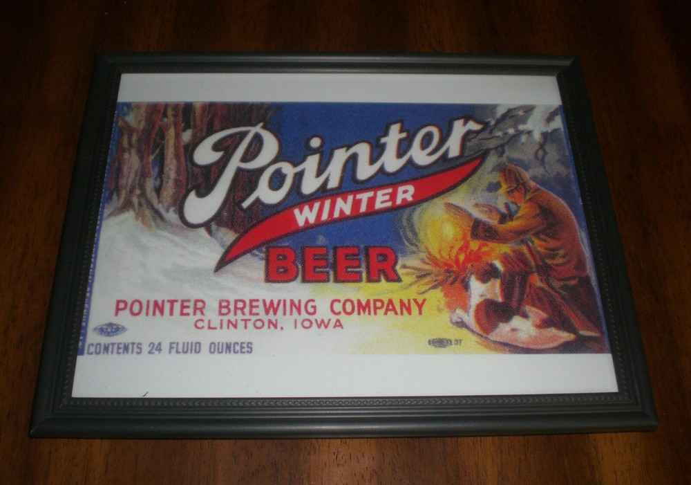 POINTER WINTER BEER FRAMED COLOR AD PRINTS - POINTER BREWING - YOU PICK