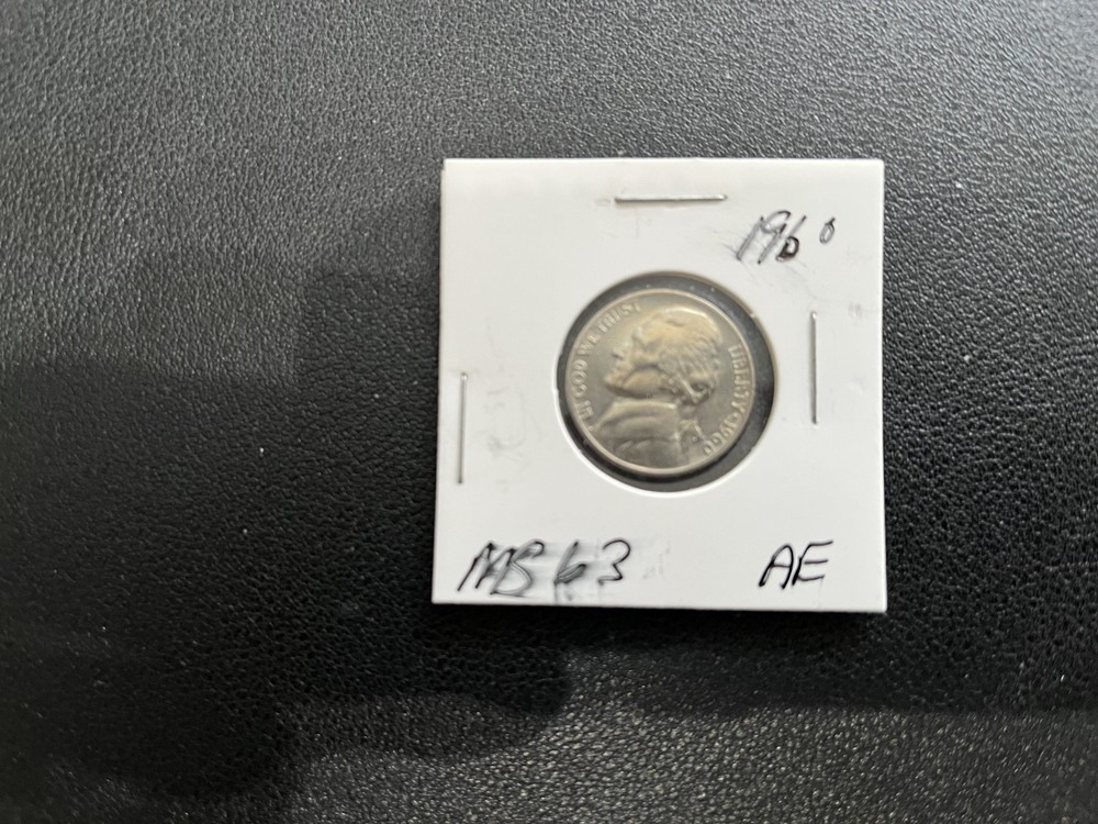 1960 Jefferson Nickel Beautiful Mint State