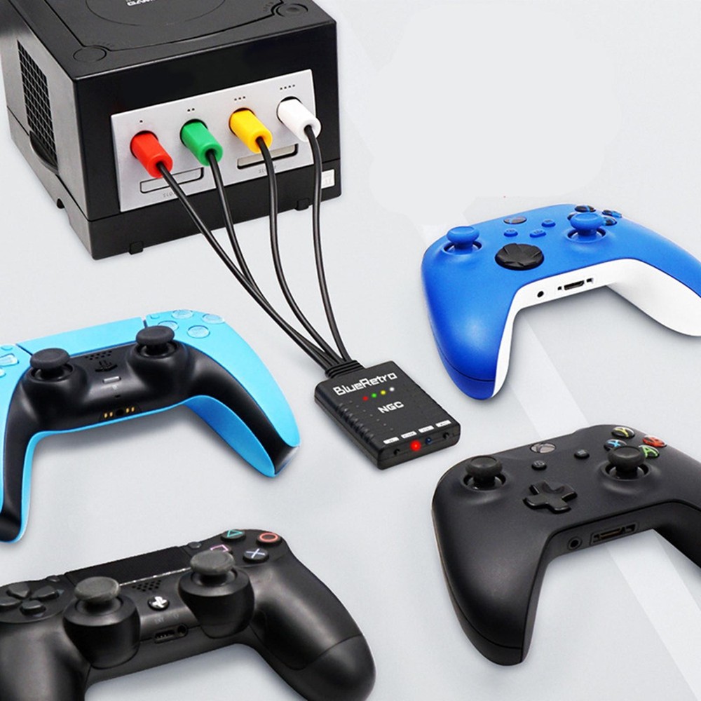 Wireless Controllers Adapter For NGC GameCube Supports 4 Bluetooth Compatible D