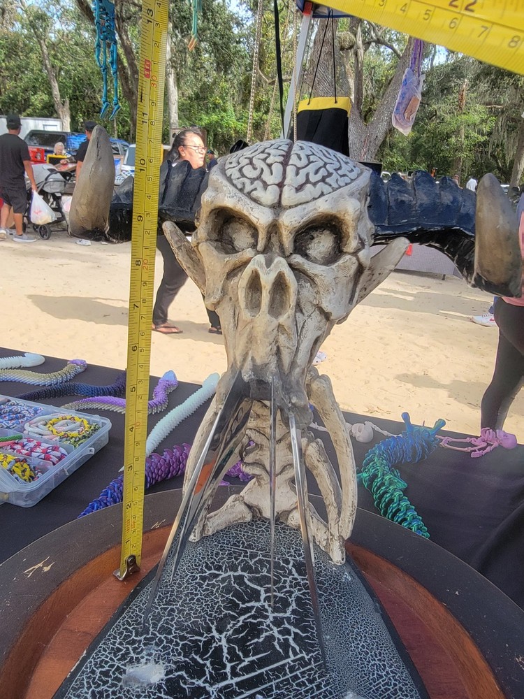 Skull Baphomet Skeleton Statue 2 Piece Statue SHARP