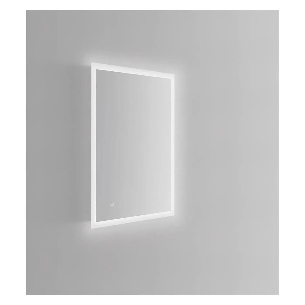 SYLVA LED LIGHTED BATHROOM VANITY SQUARE MIRROR - 40 x 24