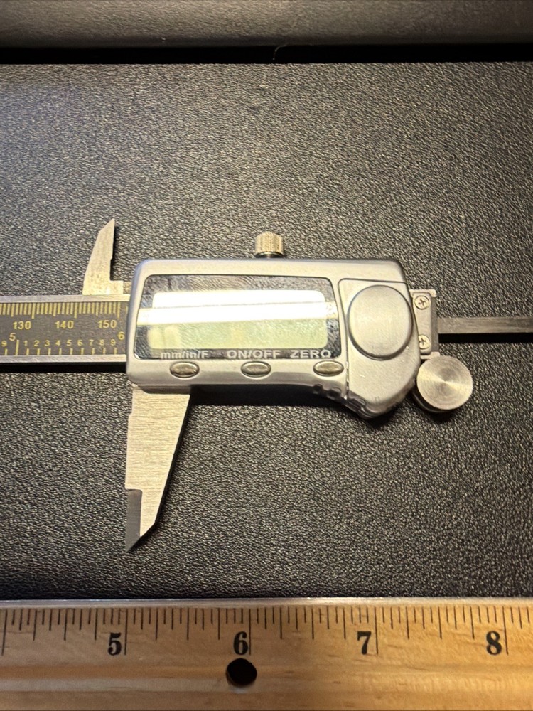 Carrera Precision Model Metal 9"Digital Calipers Needs Battery J