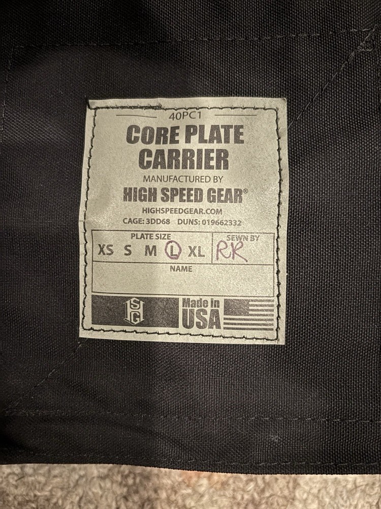 HSGI CORE Plate Carrier