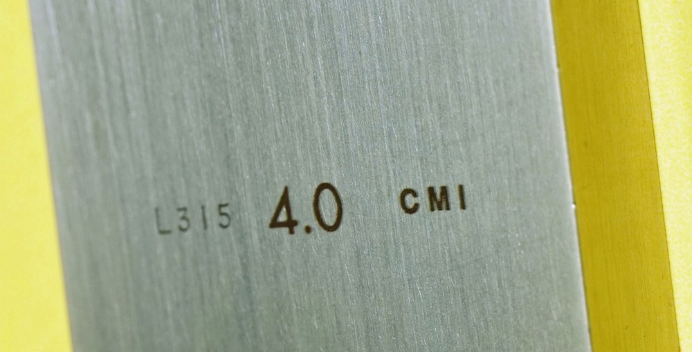 CMI 4.0 Rectangular Steel Gage Block – Excellent – Serial Numbered