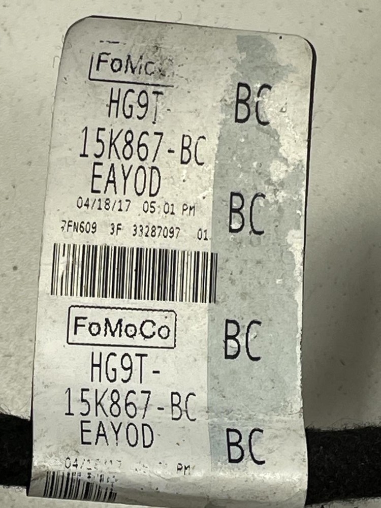 2017 FORD FUSION SE 1.5L ENGINE WIRE HARNESS OEM+