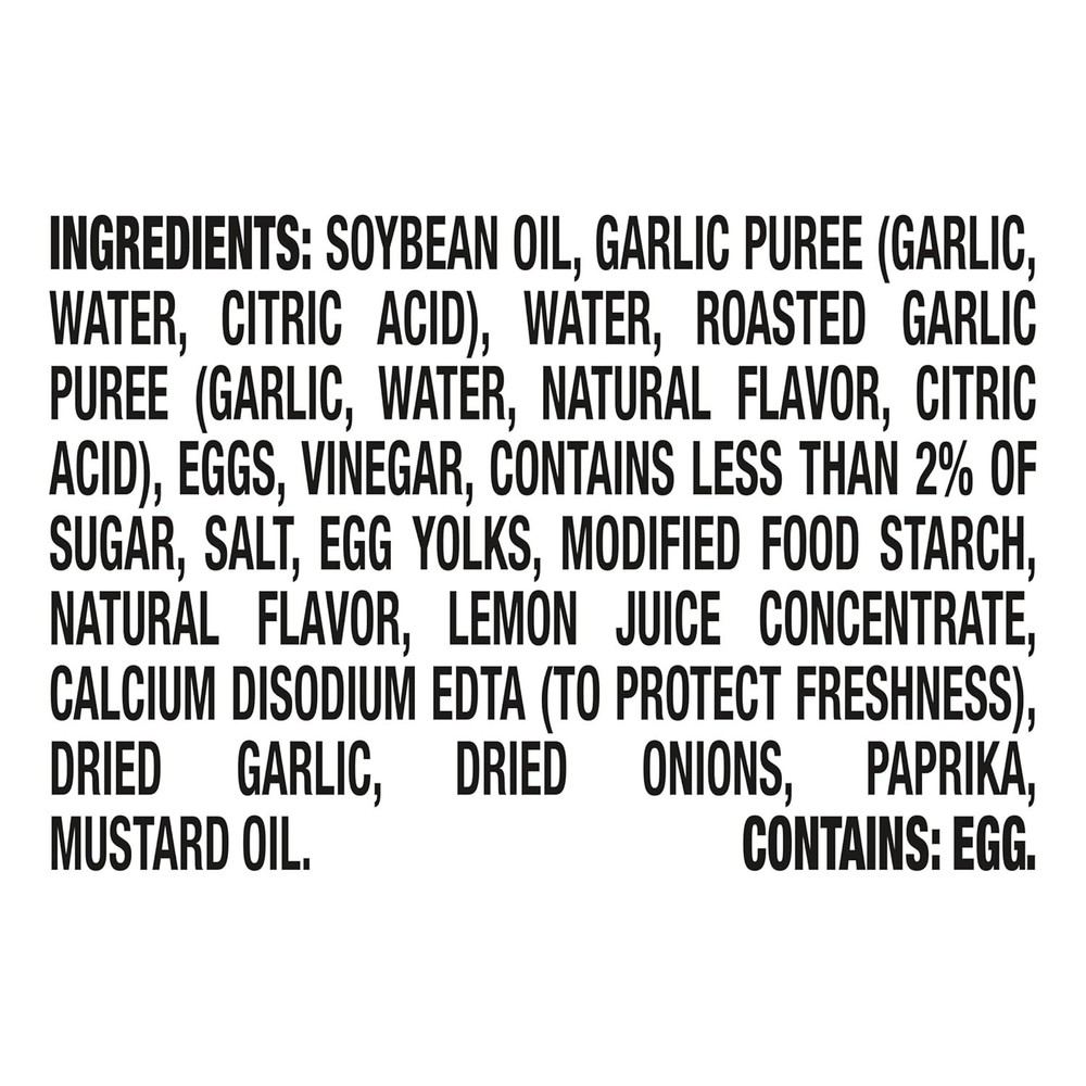 Kraft Mayo Garlic Aioli (12 oz Bottle)