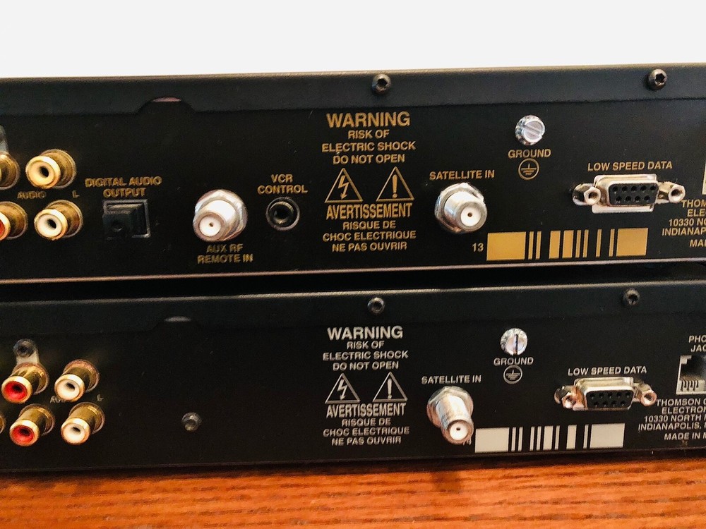 (2) RCA Direct TV DRD515RB & DRD523RD Satellite Receivers