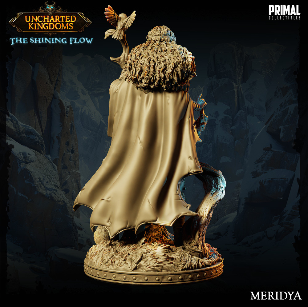 DnD Druid Meridya Mini 32mm Scale TTRPG