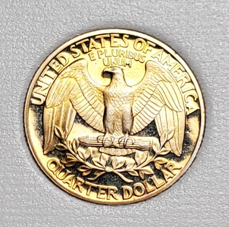 TONED 1987 S WASHINGTON QUARTER PROOF UNC #C3294