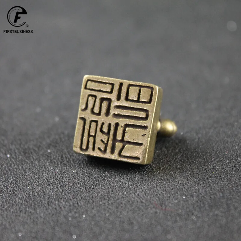 Solid Pure Copper Seal Chinese Home Decoration Statue Retro Handmade Gift