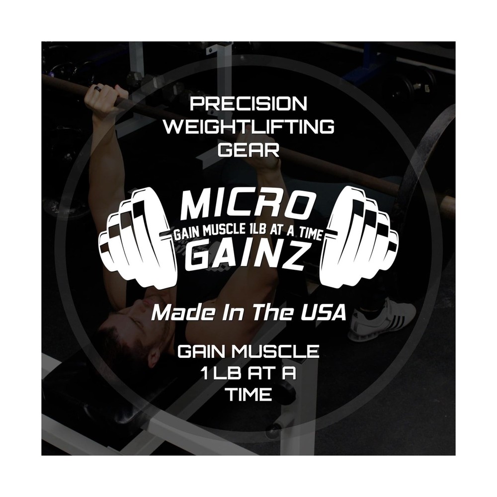 Micro Gainz Dumbbell Fractional 1.25lb Weight Plate, Ideal for Micro Loading,...