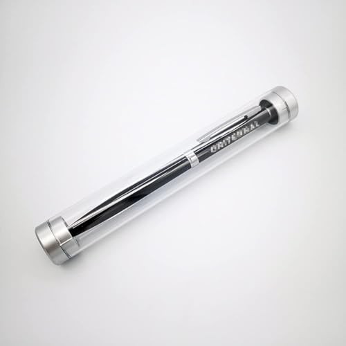 8 Pcs Transparent Acrylic Ballpoint Pen Case Empty Single Pen Display Case