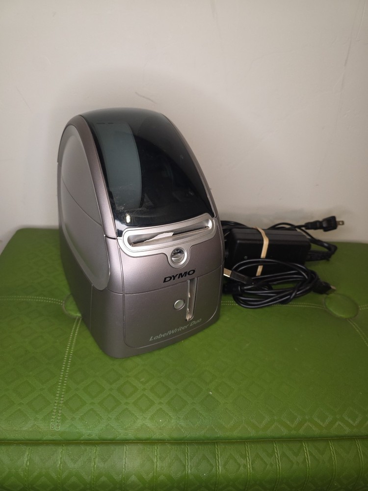 TESTED Dymo LabelWriter Duo 93105 Thermal Label Printer With Cables Adapter