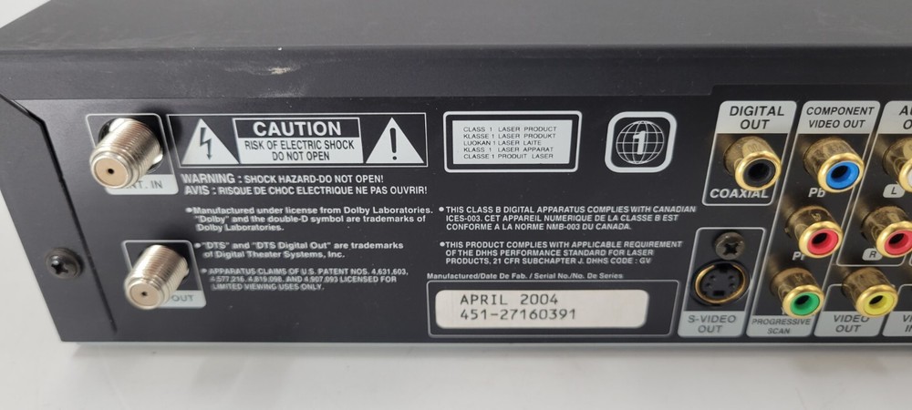 LG LGDVDR313 DVD Recorder Plus OEM Remote Bundle - TESTED - EB-13377