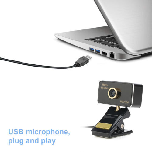 720P HD Webcam with Microphone USB Streaming Web Camera for PC/Computer/Desktop