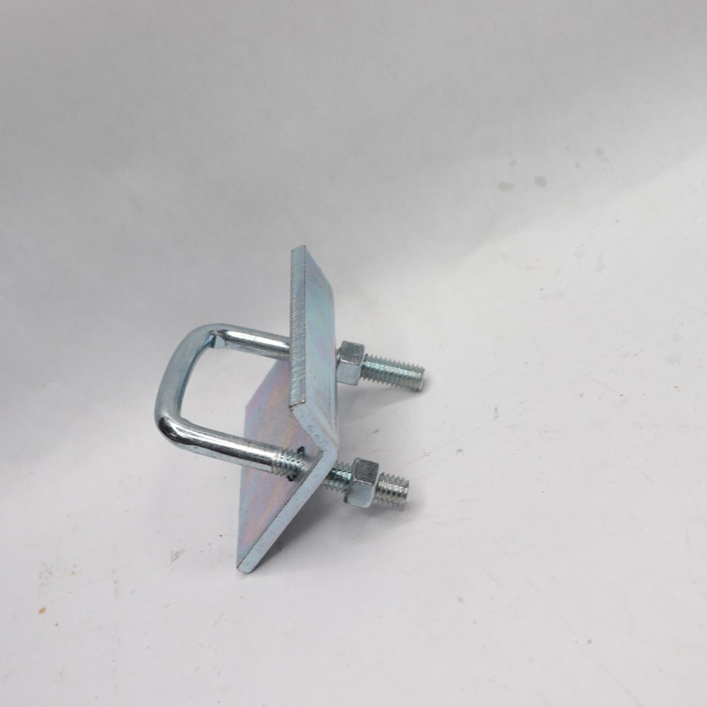 Channel to Beam Strut Clamp with U-Bolt Galvanized Silver BCUB