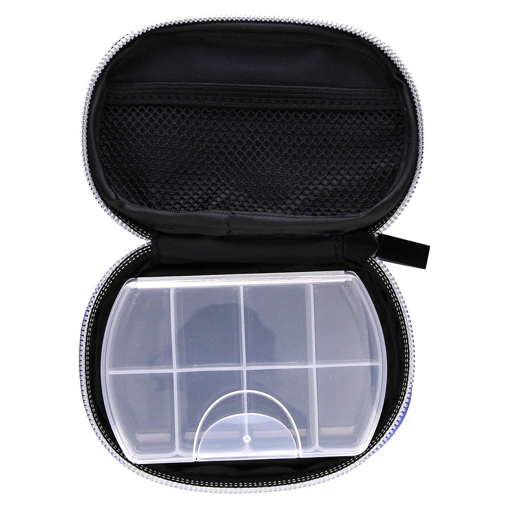 Soft Sided Pocket Pharmacy Pill Case, Blue, 1 Count