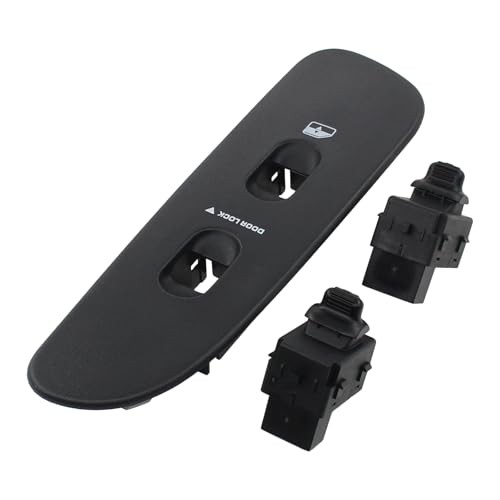 Front Right Power Door Lock and Window Switch with Black Bezel Kit for Dodge