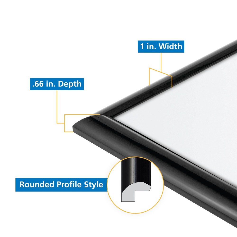 Mainstays 18x24 Rounded Black Poster Frame