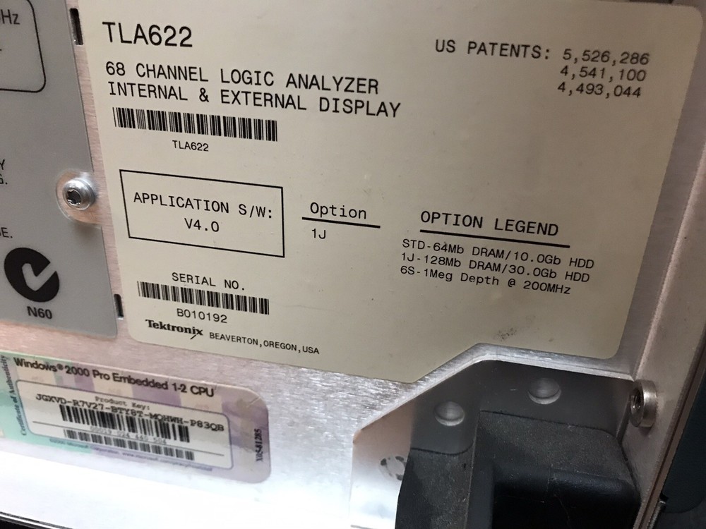Tektronix TLA622 68-Channel Logic Analyzer