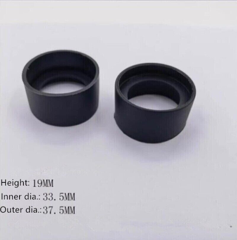2PCS Rubber Eyepiece Foldable Eye Cups for Microscope Binoculars 27-29mm/32-34mm