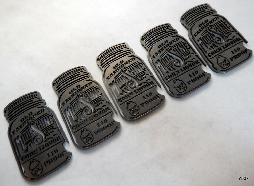 5 Steel Old Fashioned Moonshine Bottle Openers
