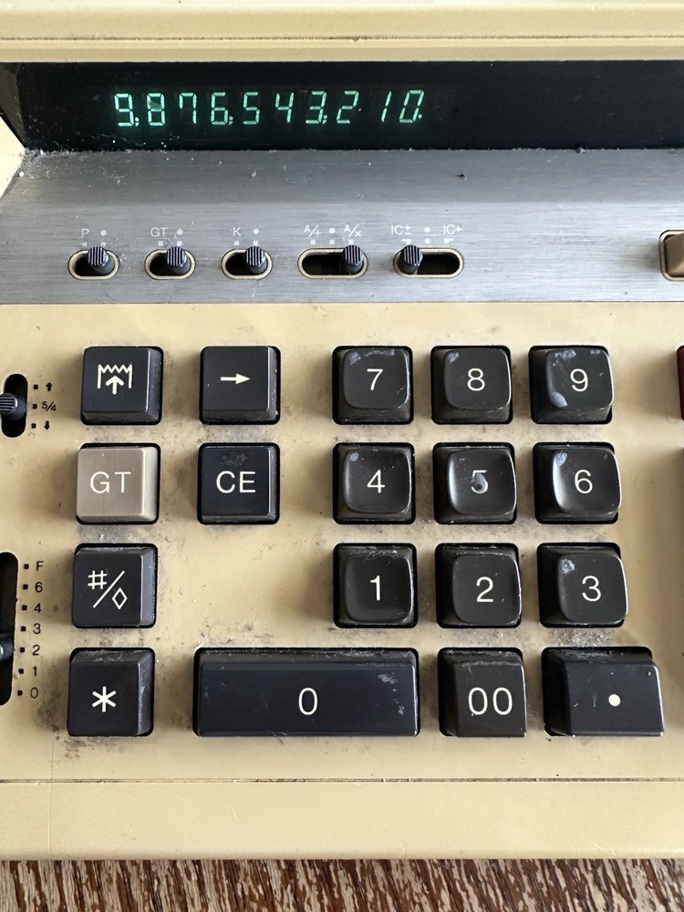 SHARP Compet CS-1191 Adding Machine Calculator Printer Vintage MADE JAPAN WORKS