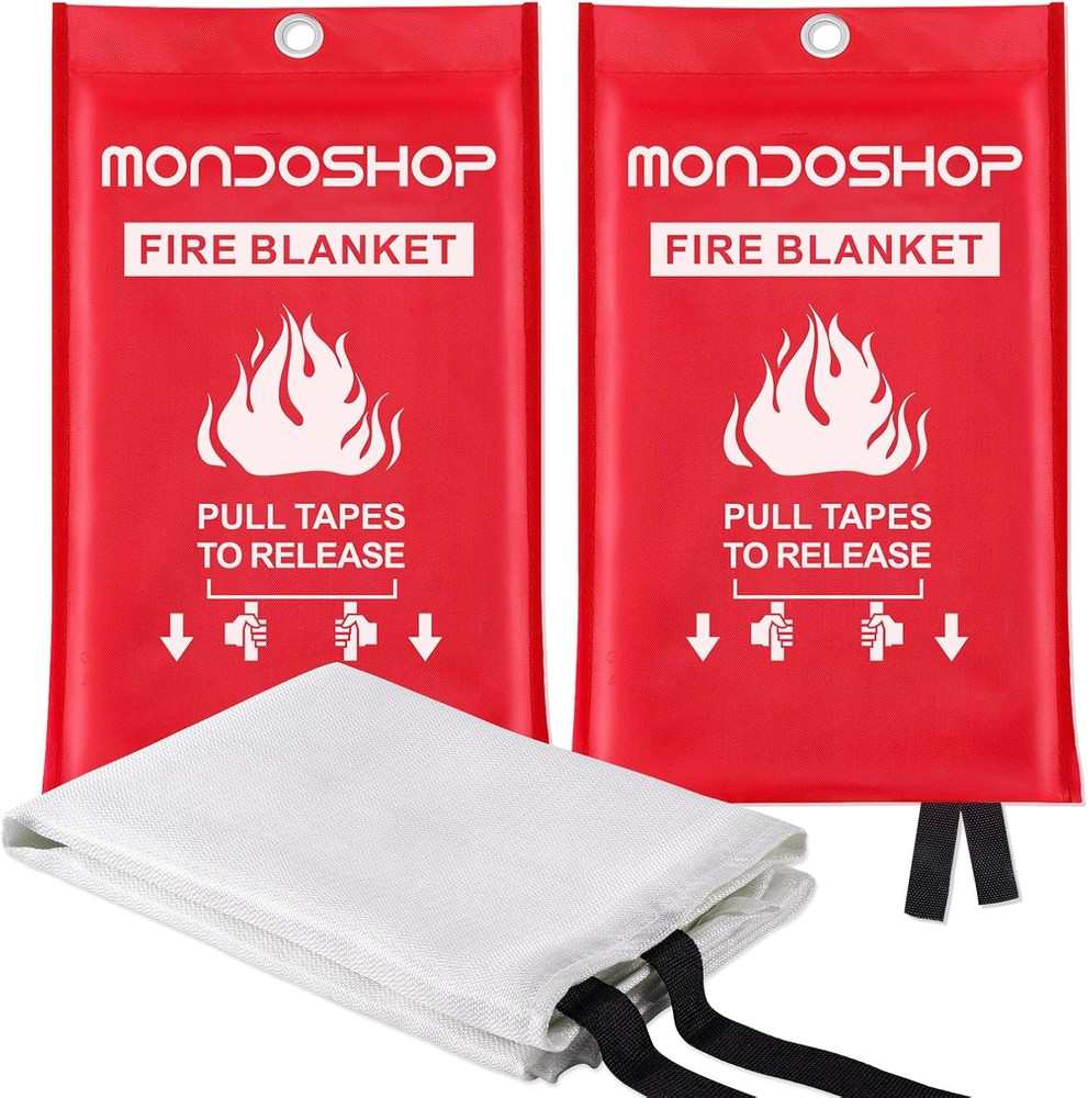 Fire Blankets Emergency for Kitchen Home - Emergency Fire Retardant Blanket for