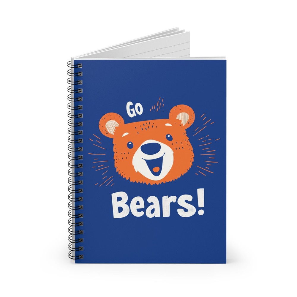 Retro Bears Spiral Notebook - Go Bears!