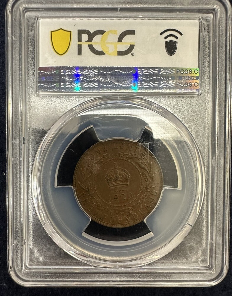1920 Newfoundland One Cent - PCGS AU58