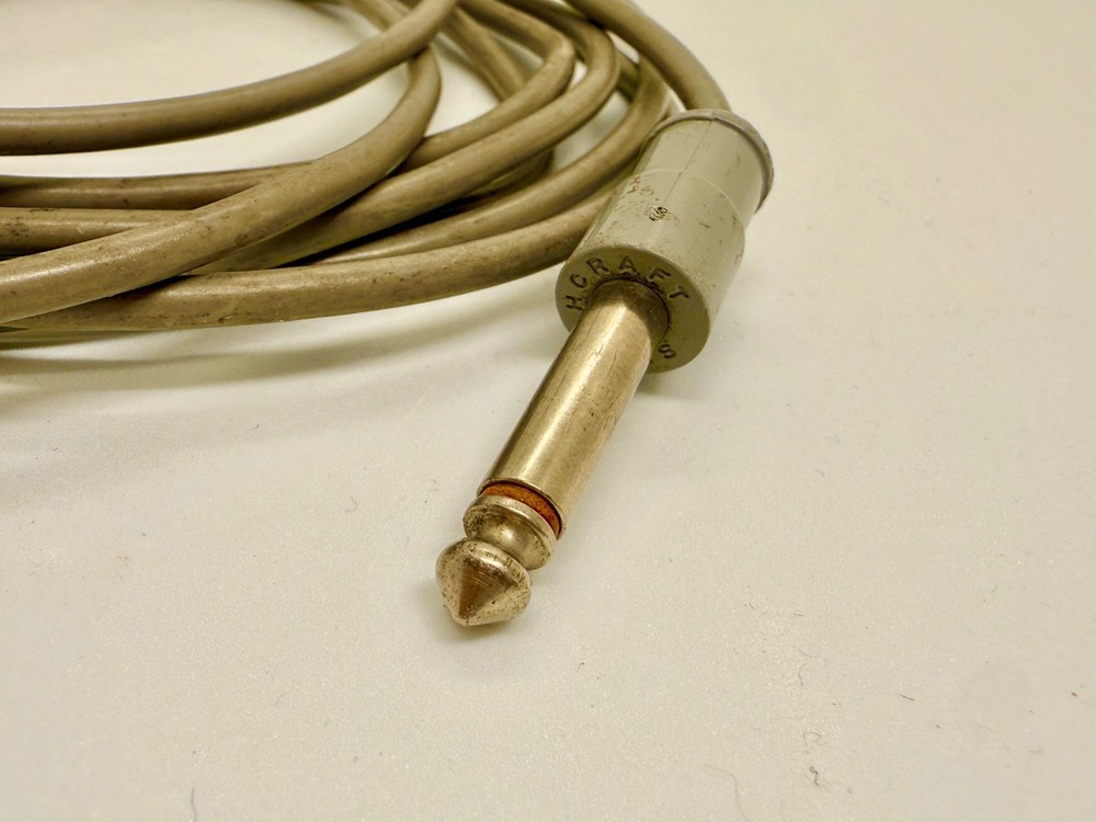 Vintage 1960's Switchcraft 1/4" Right-Angle 10ft Instrument Cable -Case Candy