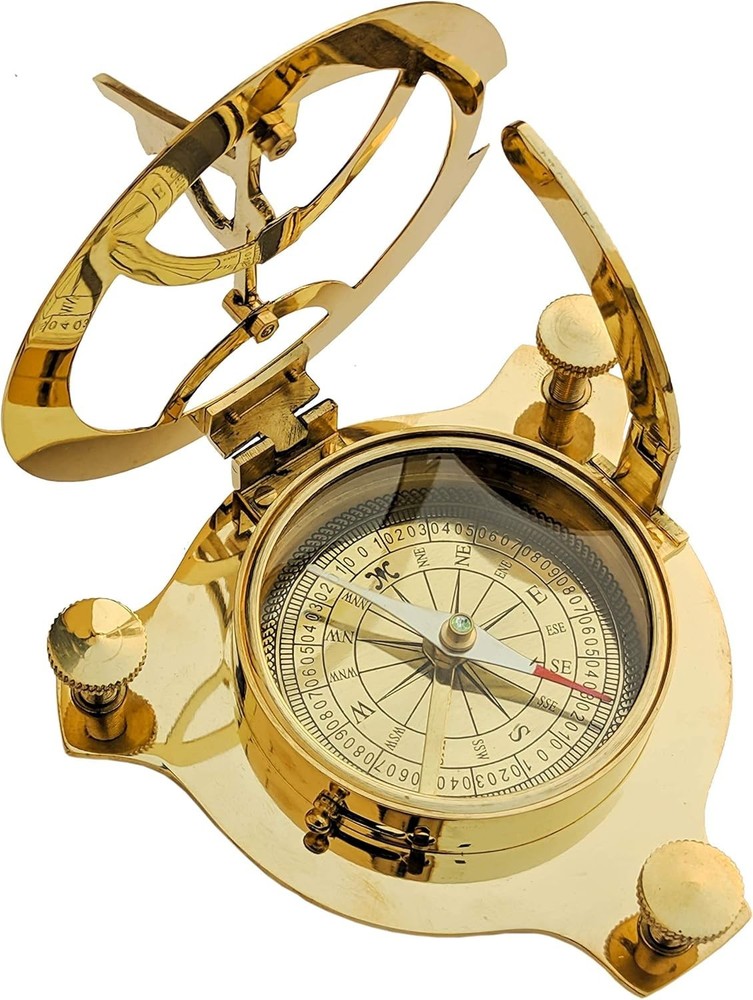 Sundial Compass Solid Brass Sun Dial